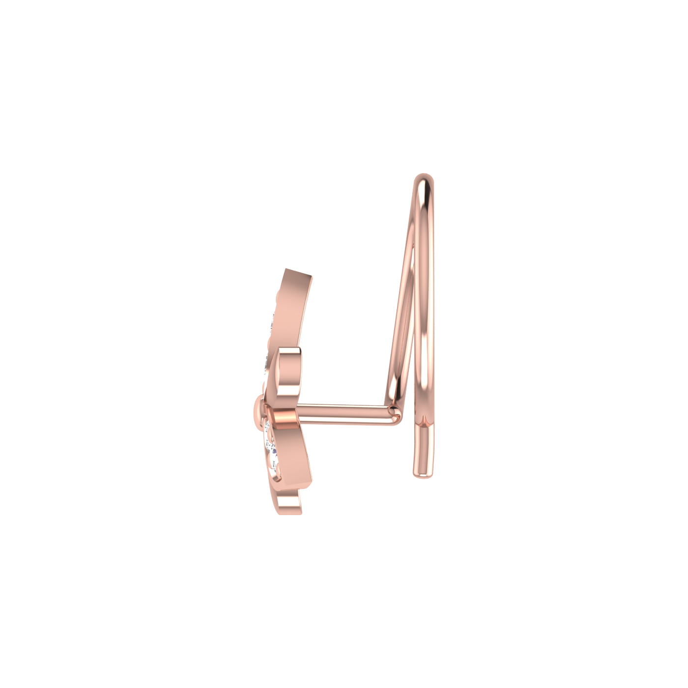 0.05 Carat Natural Diamond Nose Pin - HI Color, VS-SI Clarity.
